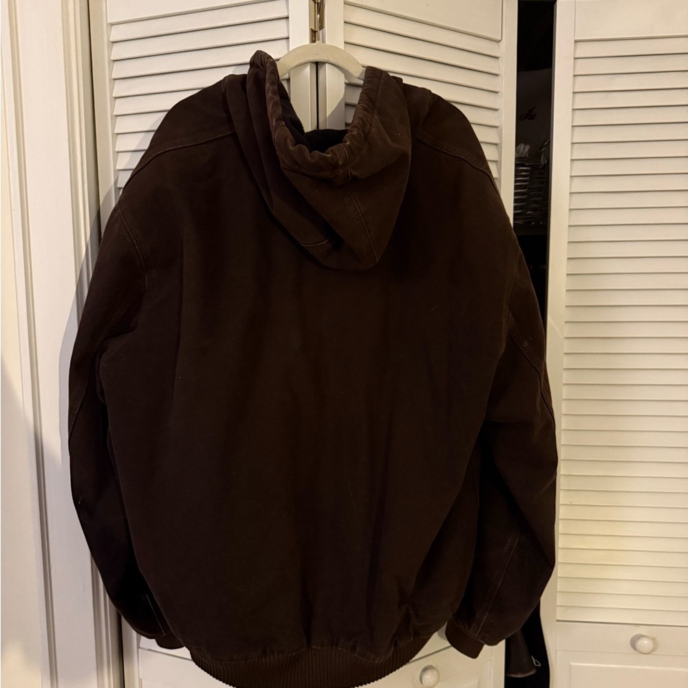 Carhartt Dark Brown Zip-Up Jacket - Picture 3 of 3